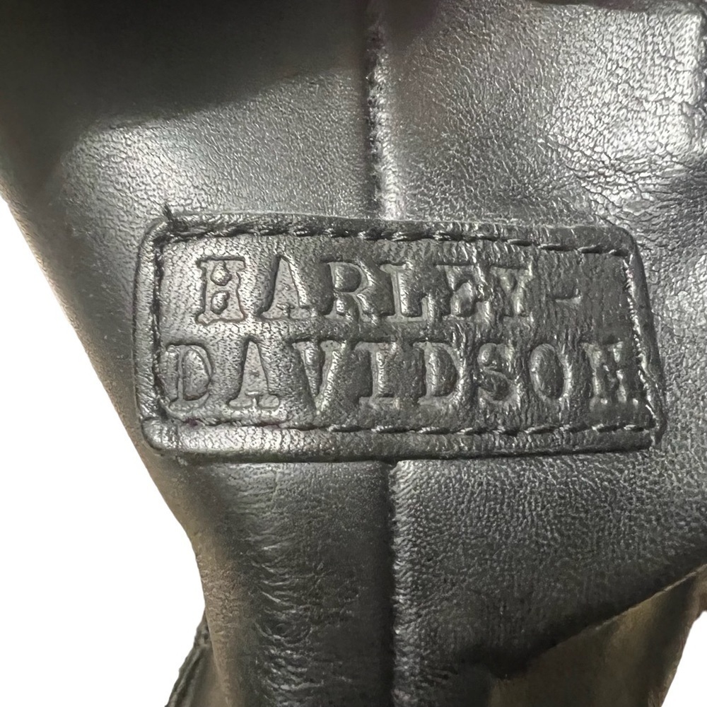 HARLEY-DAVIDSON Leather Street Boots in Classic Black Size 8.5 —Men’s - Picture 4 of 11